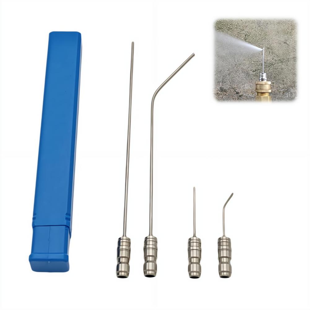 Gardening Tools Australia - 4 STKS roestvrijstalen hogedrukreinigingsnaaldmondstuk snelkoppelingsmondstukset voor
