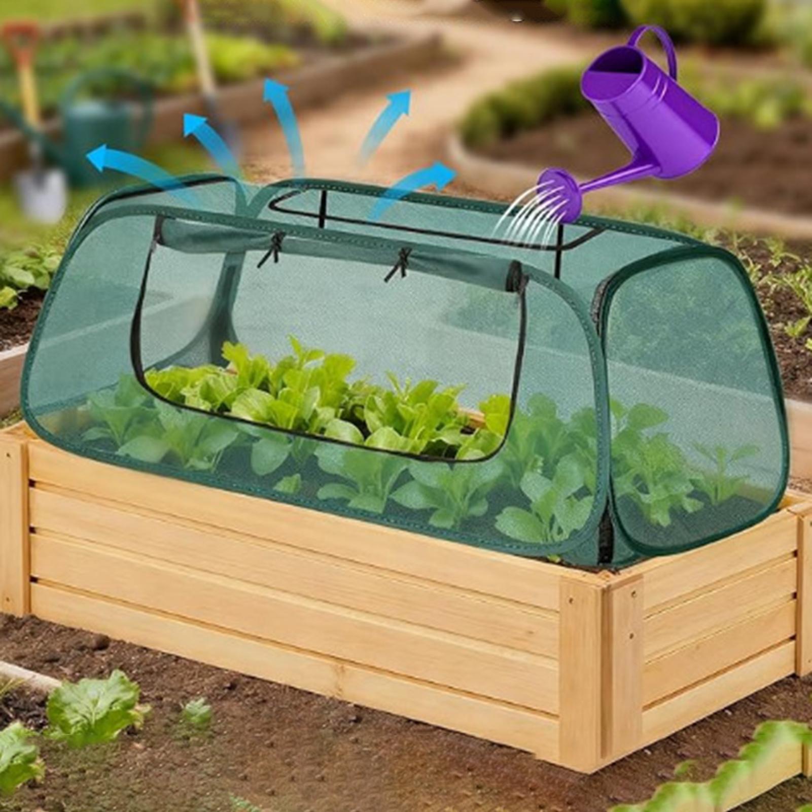 Garden Netting Cover - Pop-up tuinnet plantenafdekking draagbare nettent bescherming
