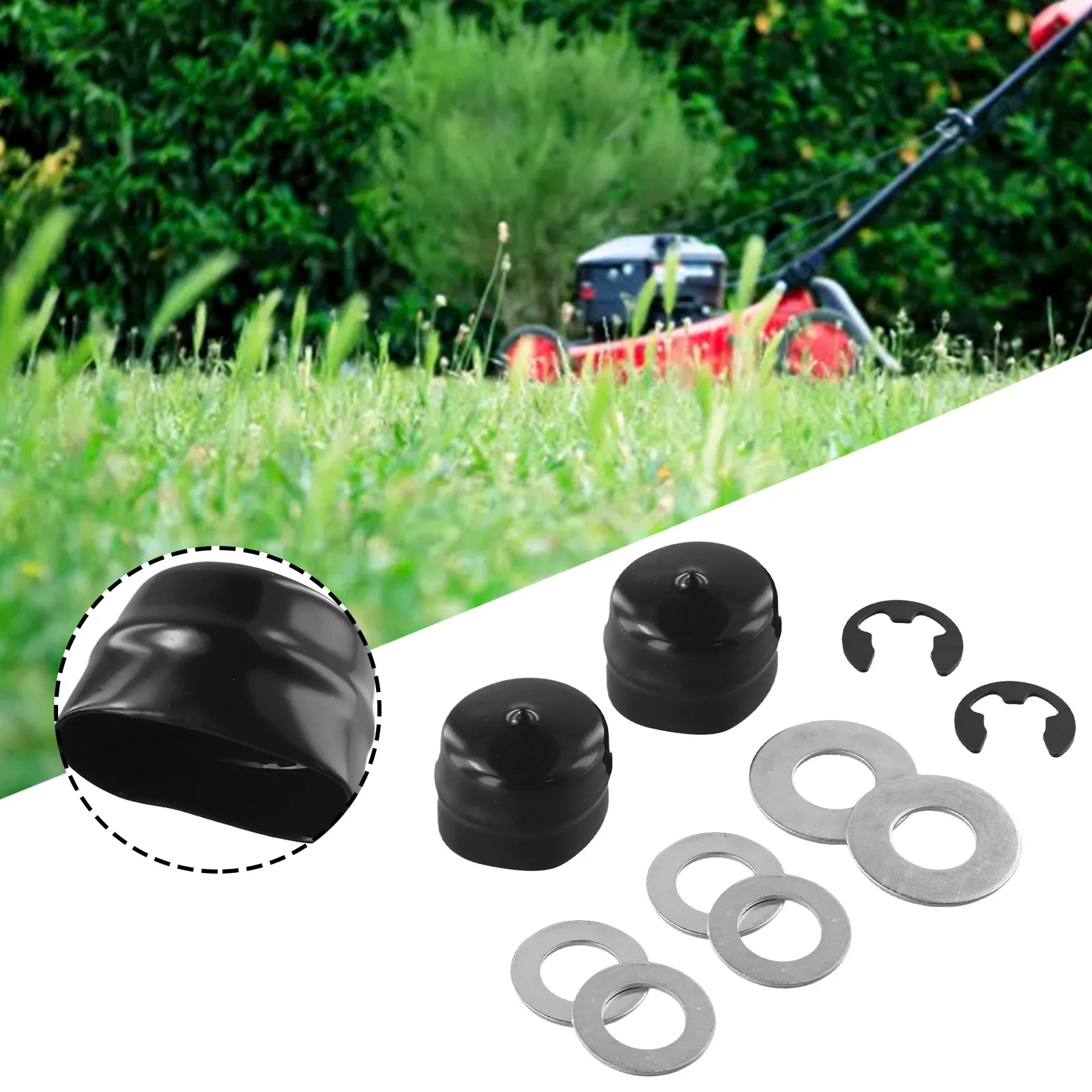 Gardening Tools Australia - 9040H voorwielbussenset voor ambachtslieden, inclusief asnaafafdekking