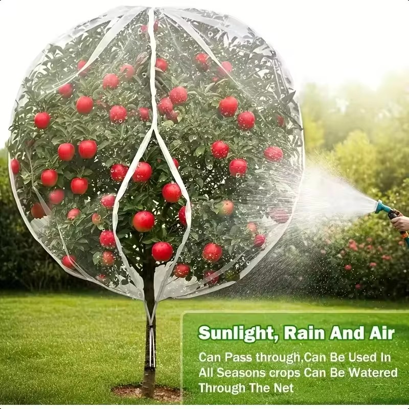 Garden Netting Cover - Trekkoord & Rits Fruitboombeschermingsnet Vogel- &