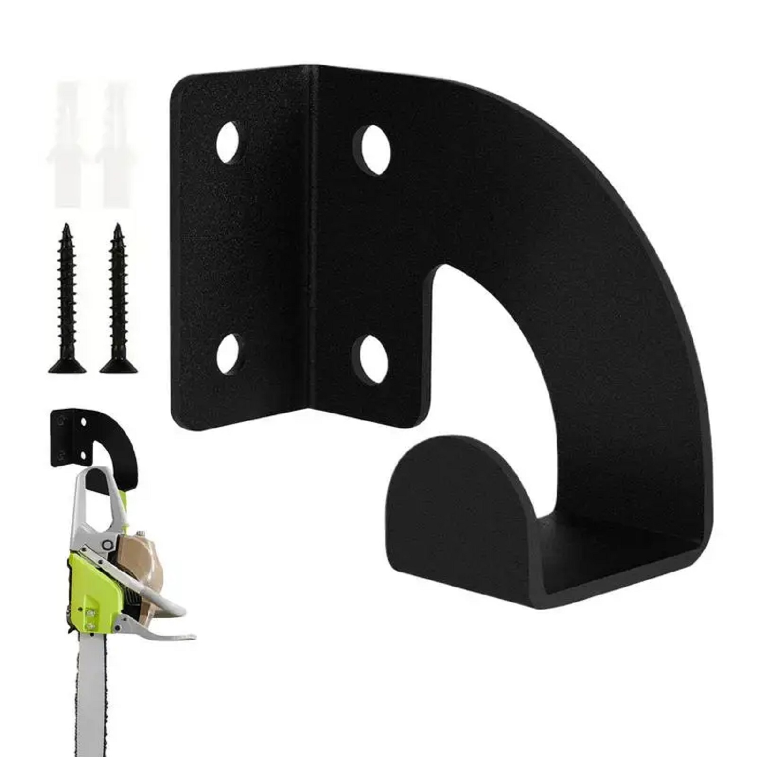 Gardening Tools Types - Zware metalen kettingzaag wandbevestiging, werkplaats gereedschapsopbergrek,