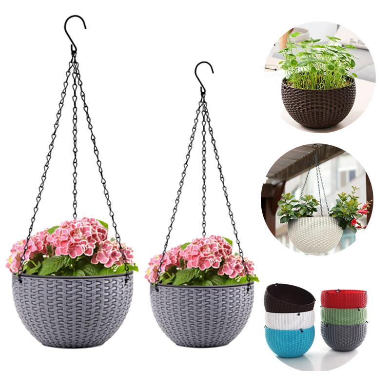 Hanging Planter Basket - Ronde hangende mand hars plantenpothouder kunststof