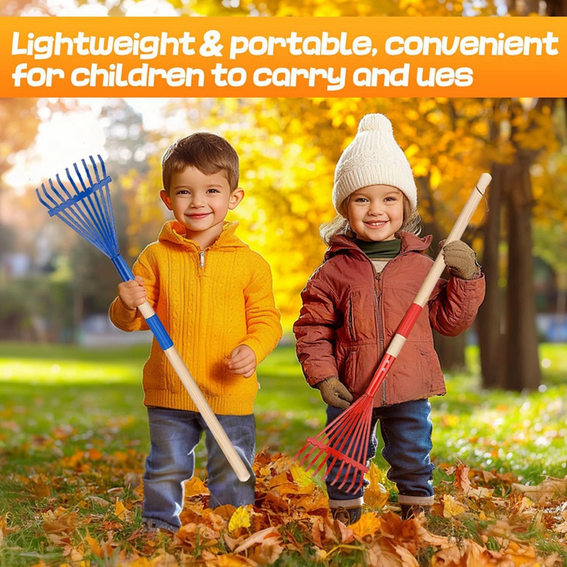 Kinderhark met hardhouten stee - Gardening Tools For 3 Year Old recensie en prijs