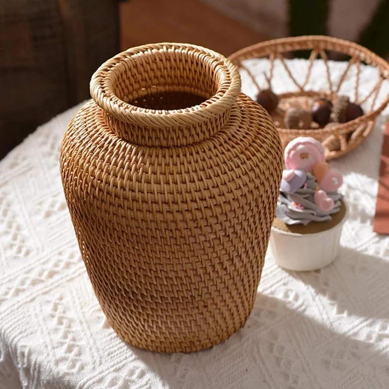 Rieten mand Rotan hangende blo - Hanging Planter Basket recensie en prijs