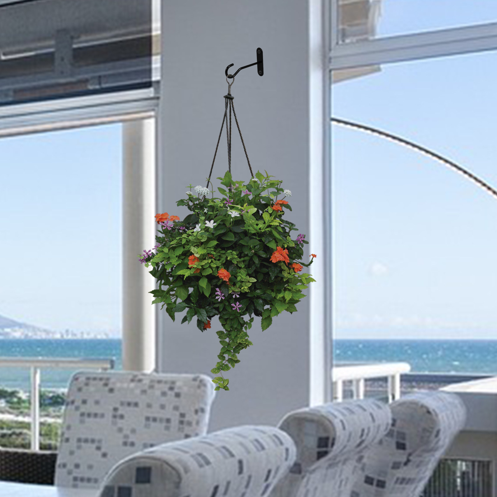 2 sets plafondhaken voor het o - Hanging Planter Basket recensie en prijs