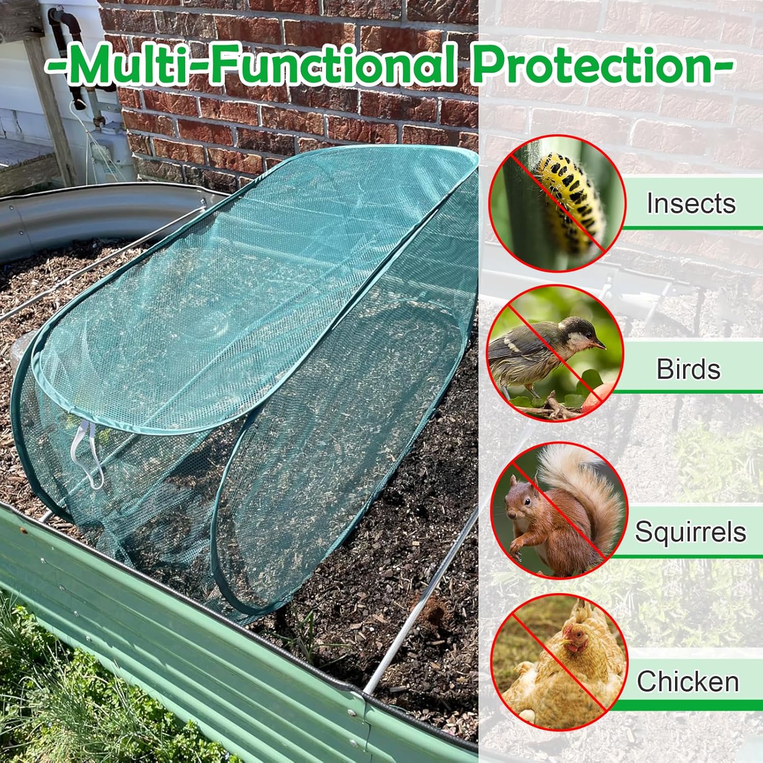 120cm Pop-up tuinplantenafdekk - Garden Netting Cover recensie en prijs