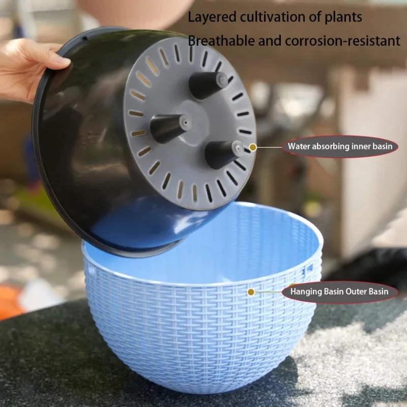 Ronde hangende mand hars plant - Hanging Planter Basket recensie en prijs