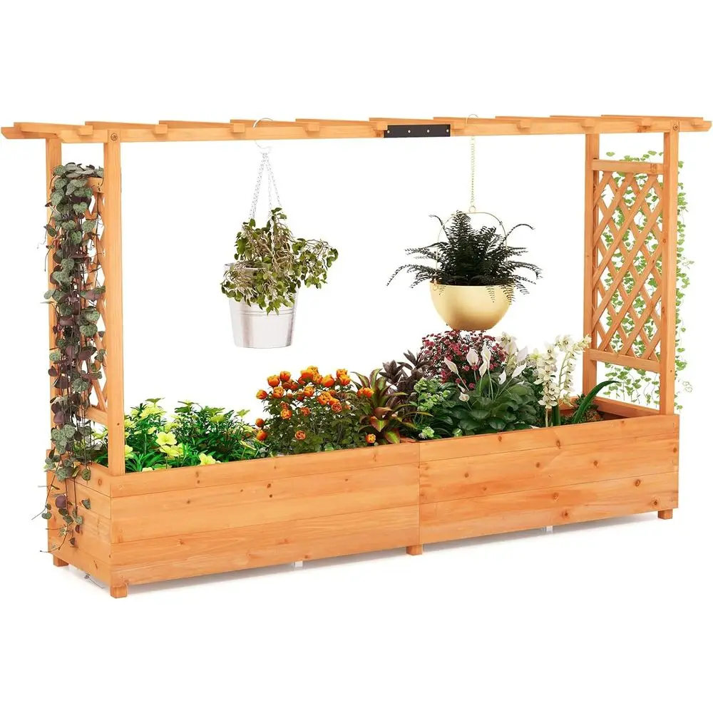 Verhoogd plantenbak met boogvo - Hanging Planter Basket recensie en prijs