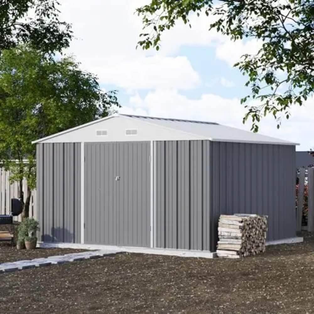 10x10 FT Metalen Opslagberging - Gardening Yard Tools recensie en prijs